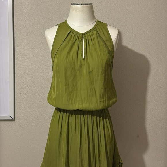 Ramy Brook Green Asymmetrical High-Low Sundress - Picture 2 of 9